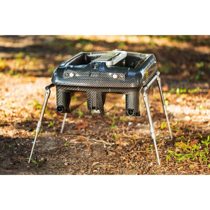 RT4 / RT7 Baitboat Pod DELUXE roestvrij staal zilver met banksticks