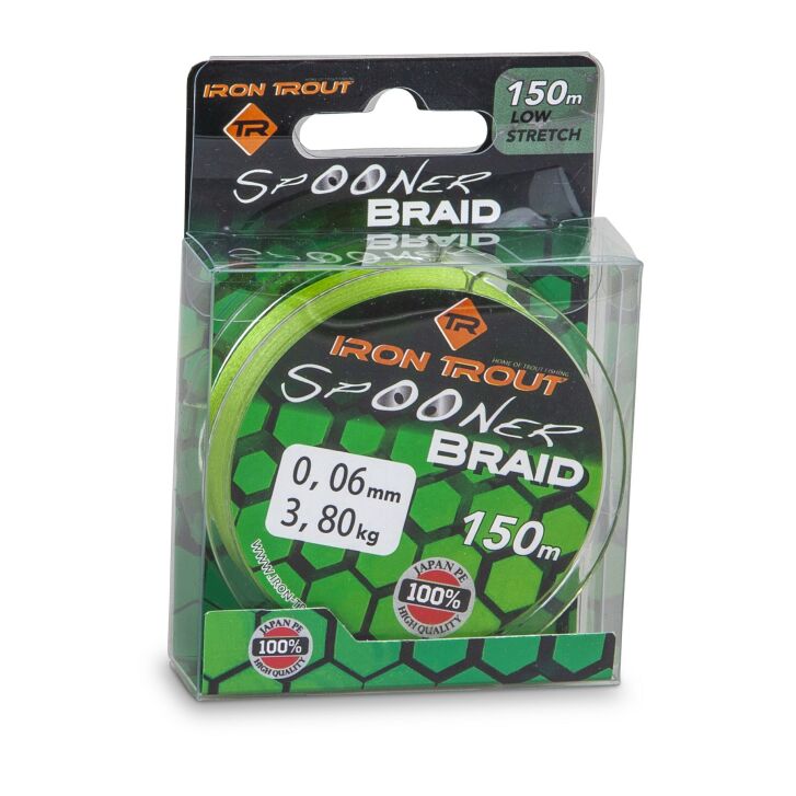 IRON TROUT Spooner Braid 0,04mm Camo Groen 150m