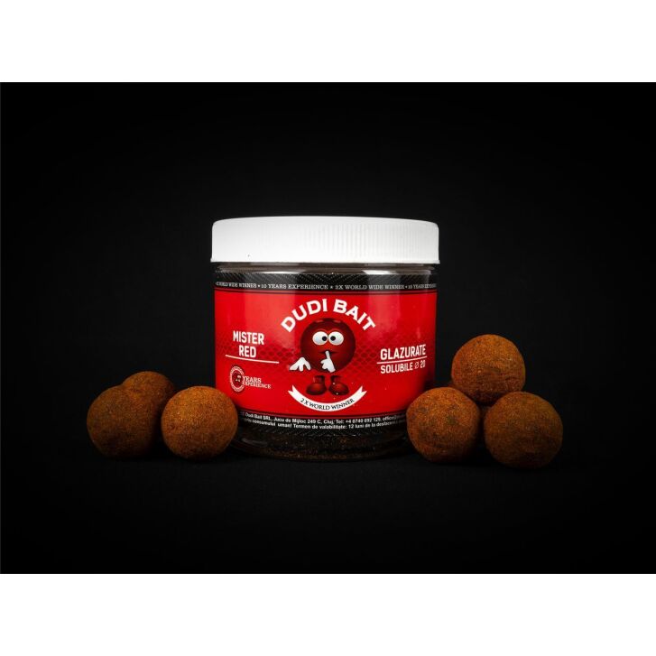 Dudi Bait Hookbait Mister Red Super Hot omhuld 20 mm