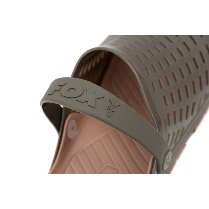 Fox Khaki clogs  - sz 8 / 42