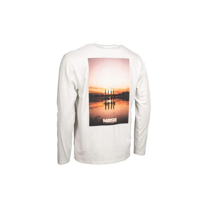 Nash Make It Happen Sunset Long Sleeve T-Shirt Ecru