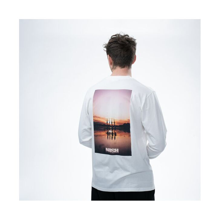 Nash Make It Happen Sunset Long Sleeve T-Shirt Ecru