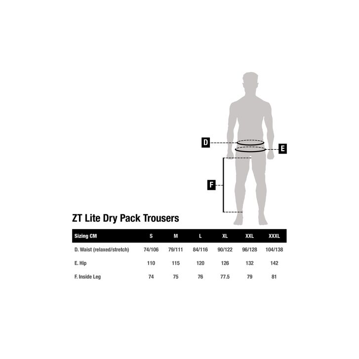Nash ZT Lite Dry Pack Trousers XXXL