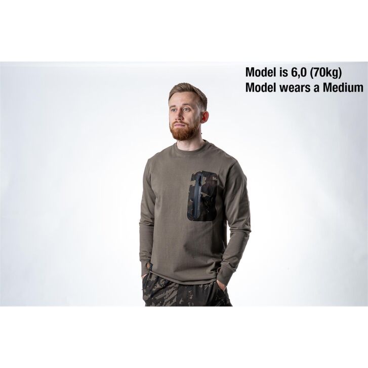 Nash ZT HD Long Sleeve T Shirt Green L