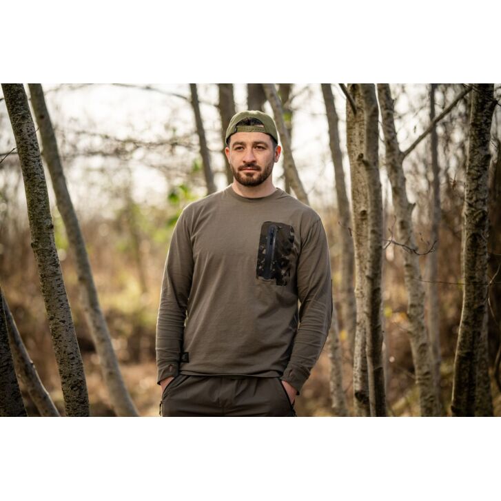 Nash ZT HD Long Sleeve T Shirt Green XL