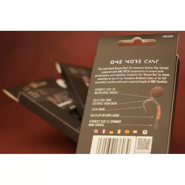 One More Cast Lock Hook Ronnie Boys Hi-Viz Pack Size 4 Barbless