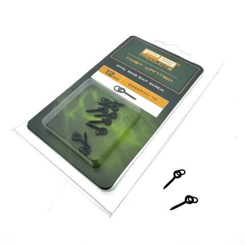 PB Products Oval Ring Bait Screw 12mm 10 stuks