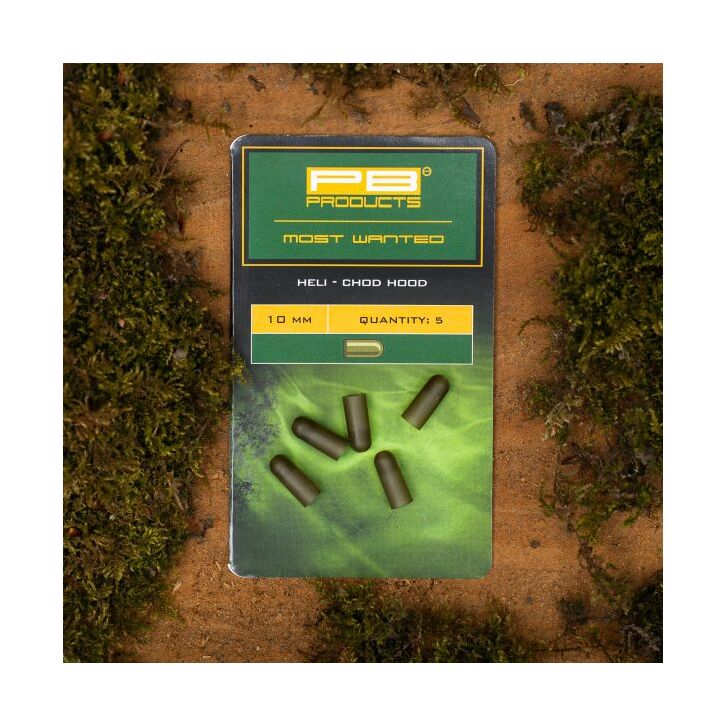PB Products Heli Chod Hood 10mm Weed 5 stuks