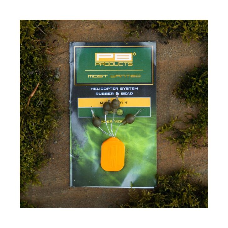 PB Products Helicopter System Rubber & Bead Weed 4 stuks