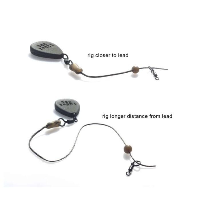 PB Products Naked Chod/Helicopter System Tapered Bead Weed 6 stuks