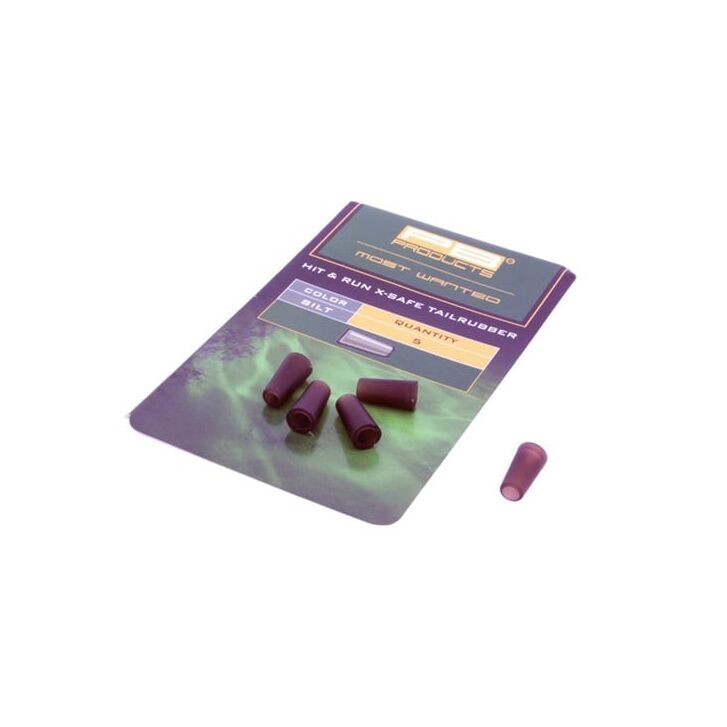 PB Products Hit & Run Xtra Safe Tailrubbers Silt 5 stuks