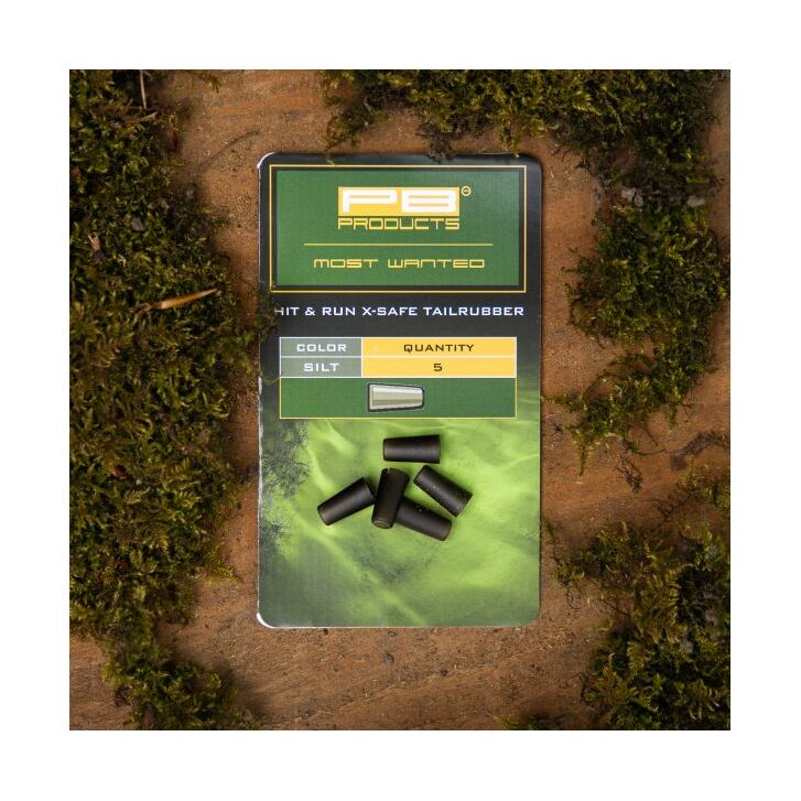 PB Products Hit & Run Xtra Safe Tailrubbers Silt 5 stuks