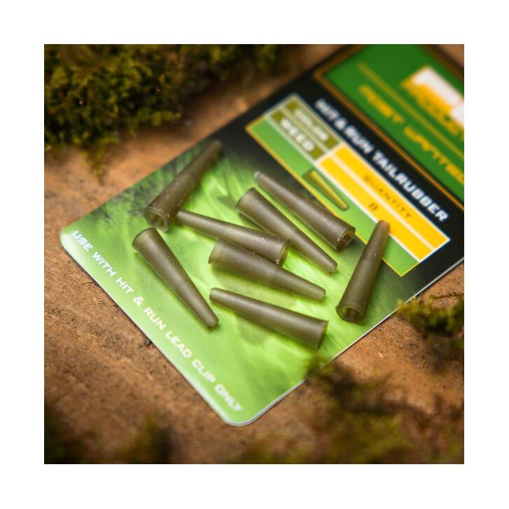 PB Products Hit & Run Tailrubbers Leadclip Weed 8 stuks