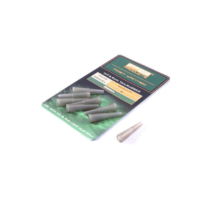 PB Products Hit & Run Tailrubbers Leadclip Silt 8 stuks