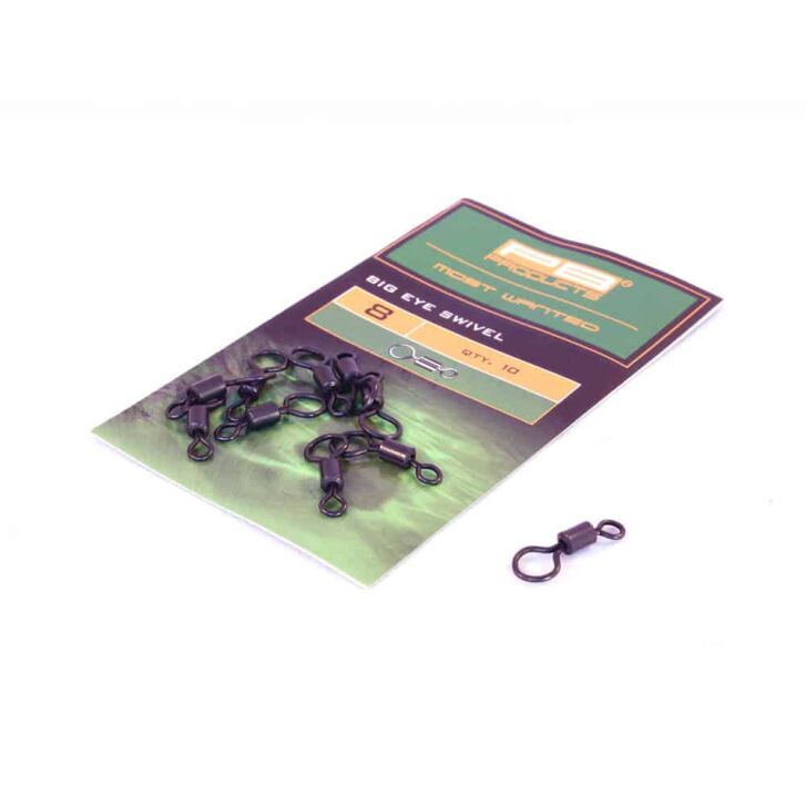 PB Products Big Eye Swivel maat 8 10 stuks