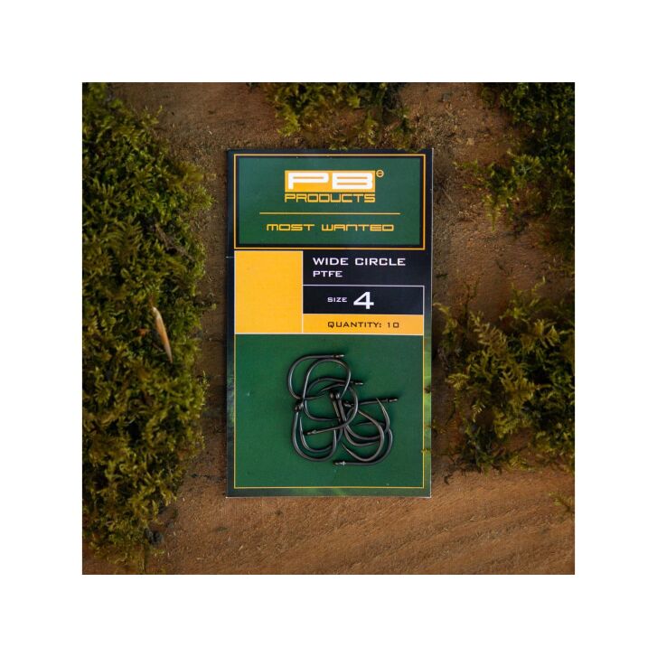 PB Products Wide Circle Hook PTFE maat 4 10 stuks