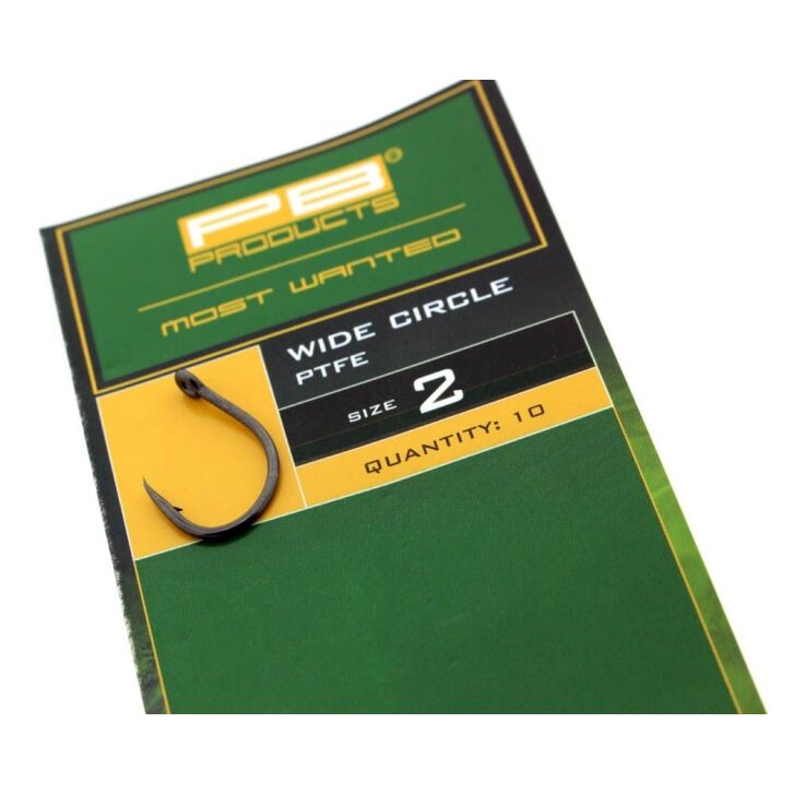 PB Products Wide Circle Hook PTFE maat 6 10 stuks