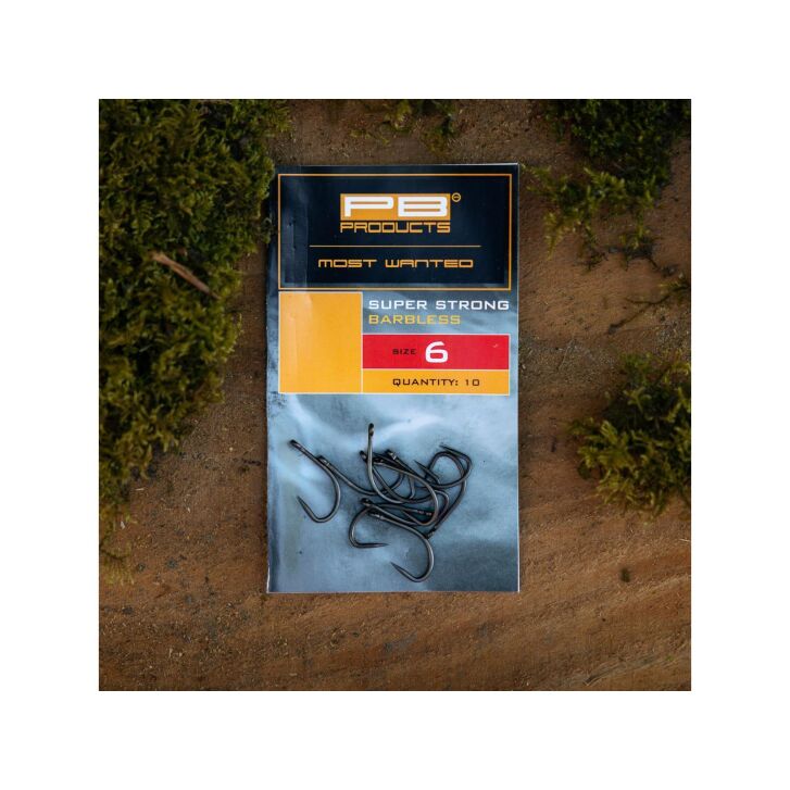 PB Products Super Strong Barbless Hook DBF maat 4 10 stuks