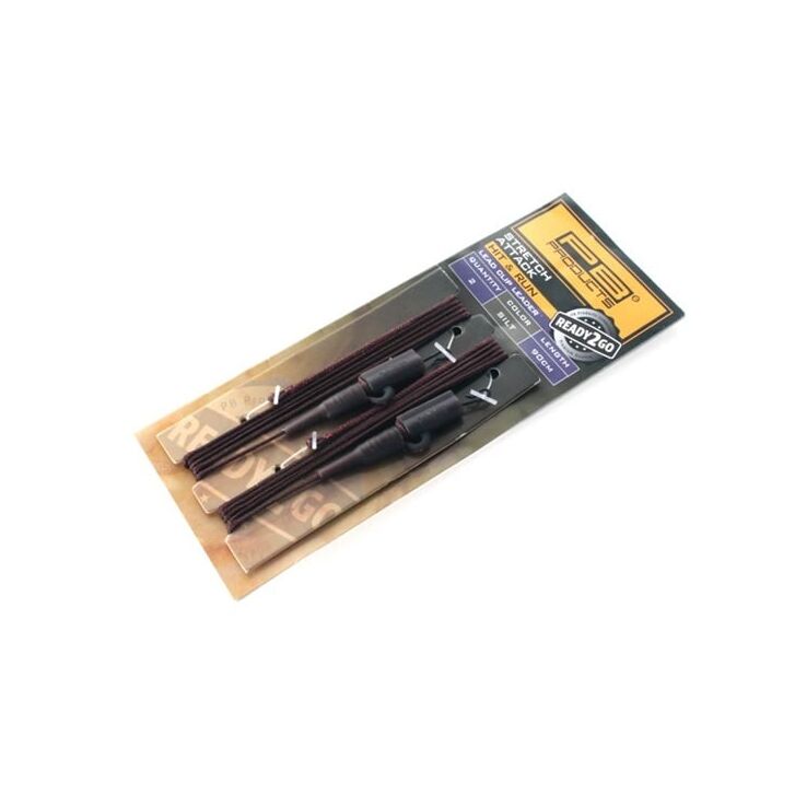 PB Products R2G Leadclip Stretch Attack Leader 90 Silt 2 Stück