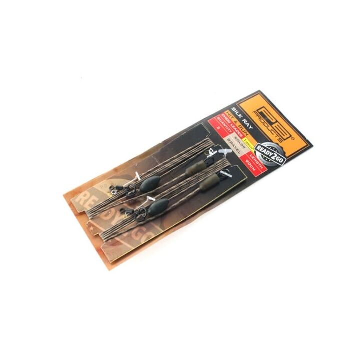 PB Products R2G SR Hit & Run Weighted Chod Leader 1g 90 Weed 2 stuks