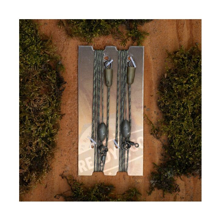 PB Products R2G SR Hit & Run Weighted Chod Leader 1g 90 Weed 2 stuks