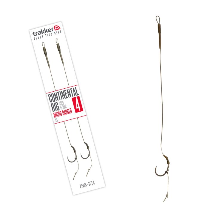 Trakker Continental Rig 2 Pack Size 4 (Micro Barbed)