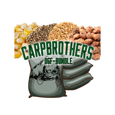 DGF 75 kg Carpbrothers Bundle : Maïs, Tarwe, Hennep...
