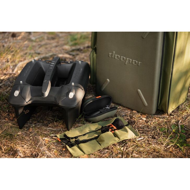 Deeper Quest voerboot + Hurricane 2 baitspreaders