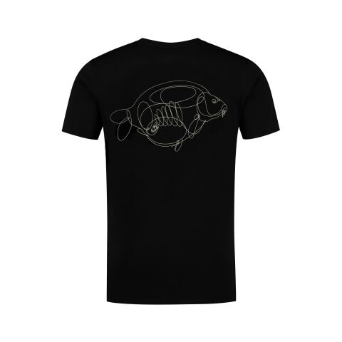 Korda One Liner Tee | Black XL