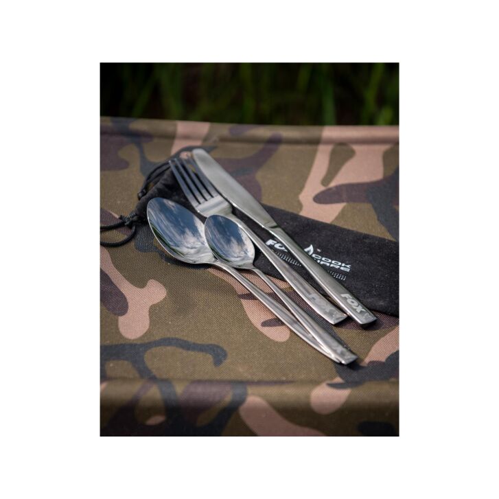 Fox Cookware Black Stainless Cutlery Set