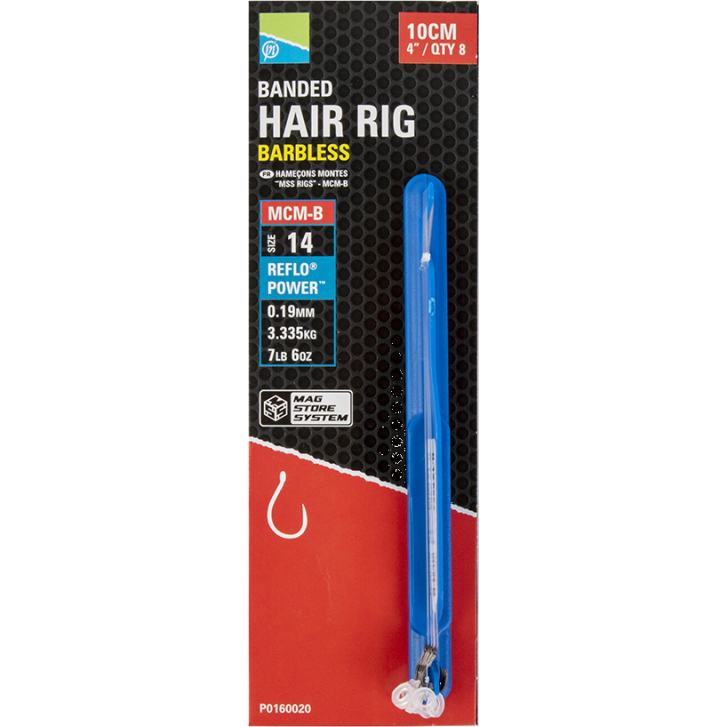 Preston Mcm-B Bayonet Hair Rigs - 4"/10cm - 14 Mcm-B