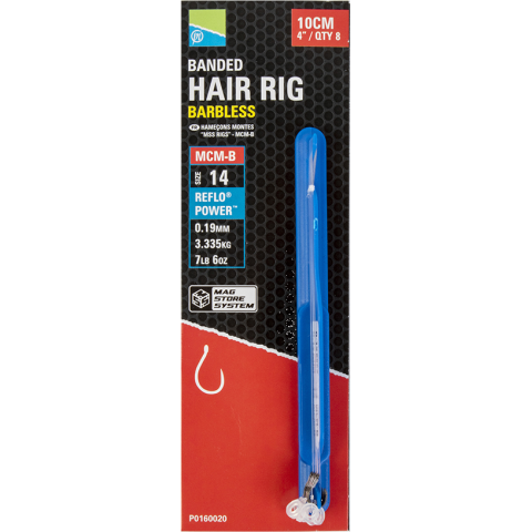 Preston Mcm-B Bayonet Hair Rigs - 4"/10cm - 14 Mcm-B