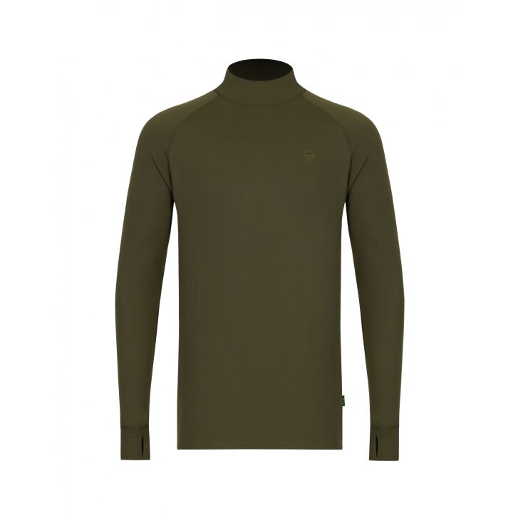 Korda Mock Neck Thermal LS Shirt | Dark Olive L