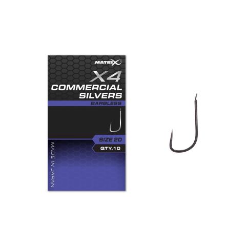 Matrix X4 Commercial Silvers Barbless
