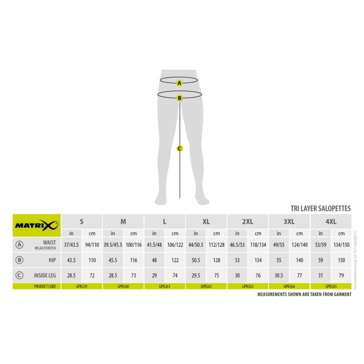 Matrix Tri-Layer Salopettes 30K XXL
