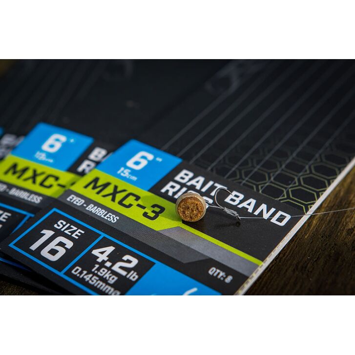 Matrix MXC-3 Size 14 Barbless / 0.165mm / 6" (15cm) / Bait Band - 8pcs