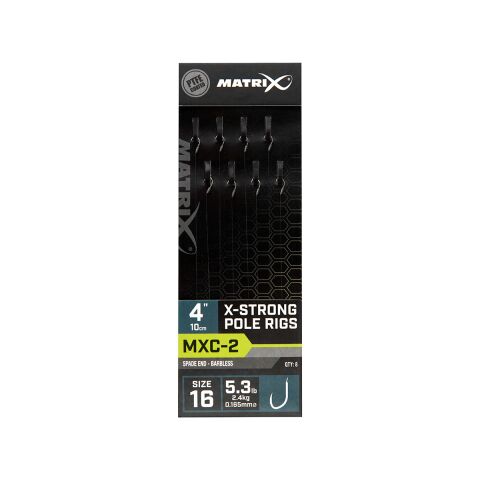Matrix MXC-2 Size 16 Barbless / 0.165mm / 4" (10cm)...