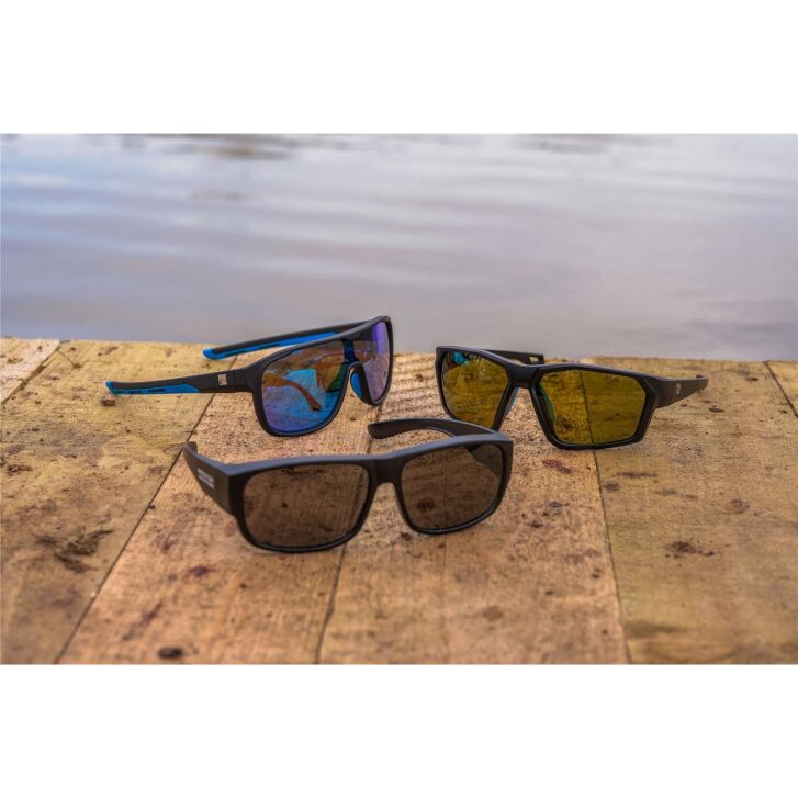 Preston Absolute Wrap Sunglasses Amber Brown