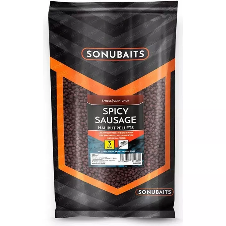 Sonubaits Spicy Sausage Halibut Pellets