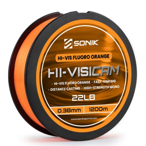 Sonik HI-VISICAM 22LB 1200M(0.38mm)ORANGE