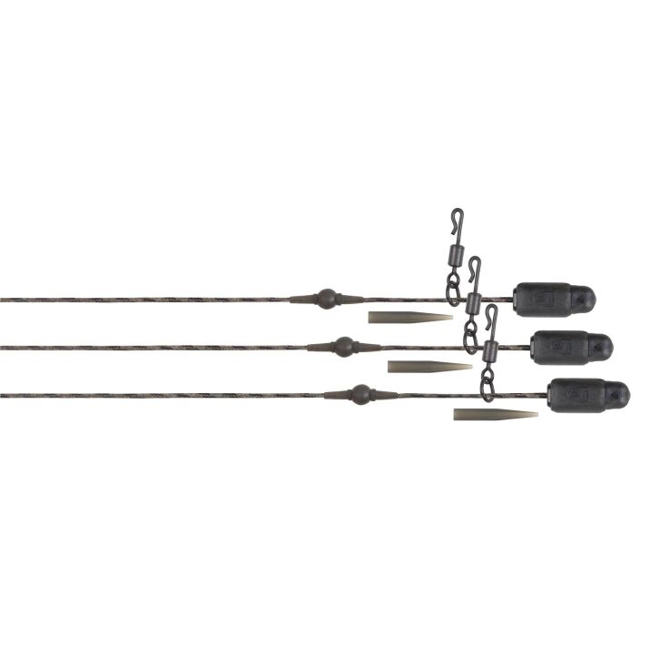 Fox Edges Naturals Heli-Clip Rigs 50lb Copper Core 3pcs