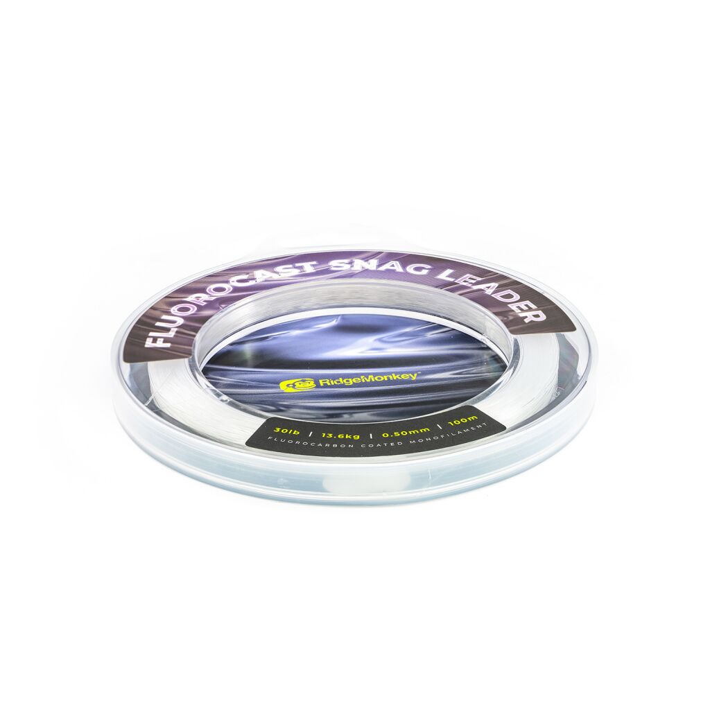 RidgeMonkey Fluorocast Snag Leader 100m Clear | Voorslag / Snag Leader