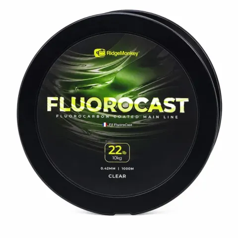 RidgeMonkey FluoroCast Fluoro Coated Mainline 22lb 0.42mm...
