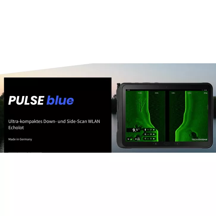 BaitStar Pro All-in-One – Pulse Blue Edition Side + Downscan zwart