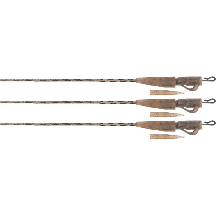 Fox Edges Camo 40lb Submerge Lead Clip Leaders 3 pcs