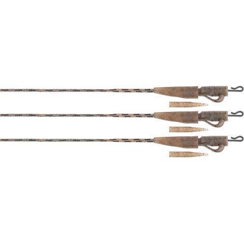 Fox Edges Camo 40lb Submerge Lead Clip Leaders 3 pcs