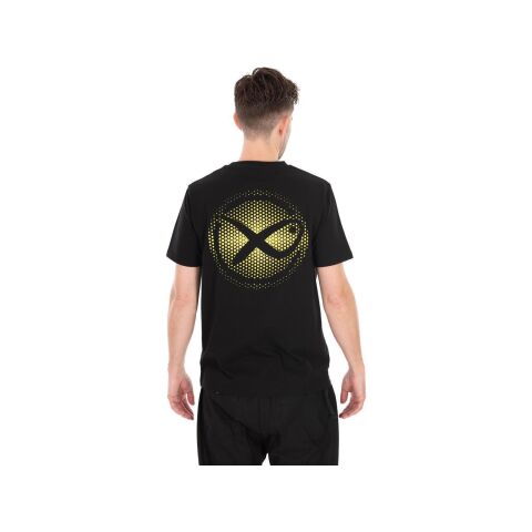 Matrix Large Fade Logo T-Shirt - Black/Lime