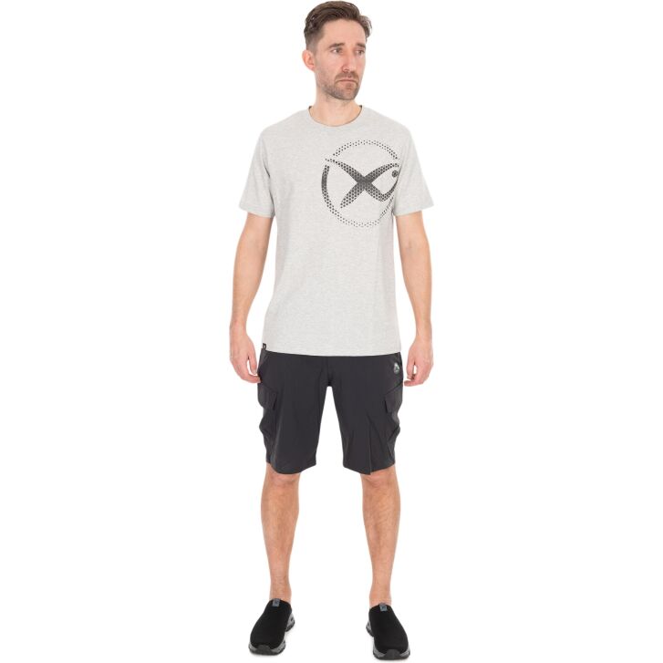 Matrix Large Mesh Logo T-Shirt - Grey