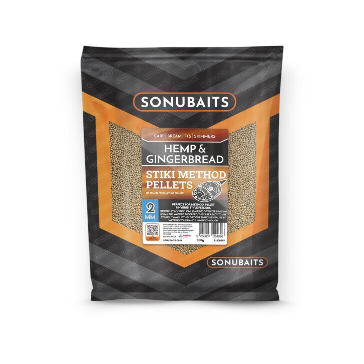 Sonubaits 2mm Stiki Pellets Hemp & Gingerbread