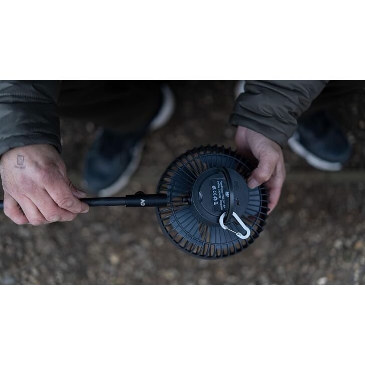 New Direction Tackle Bivvy Fan | Ventilator (leise) mit wiederaufladbarem Akku 4000 mAh